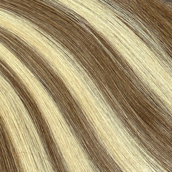 Warm Blonde Highlights K-Tip Extensions - G Fusion Human Hair Factory